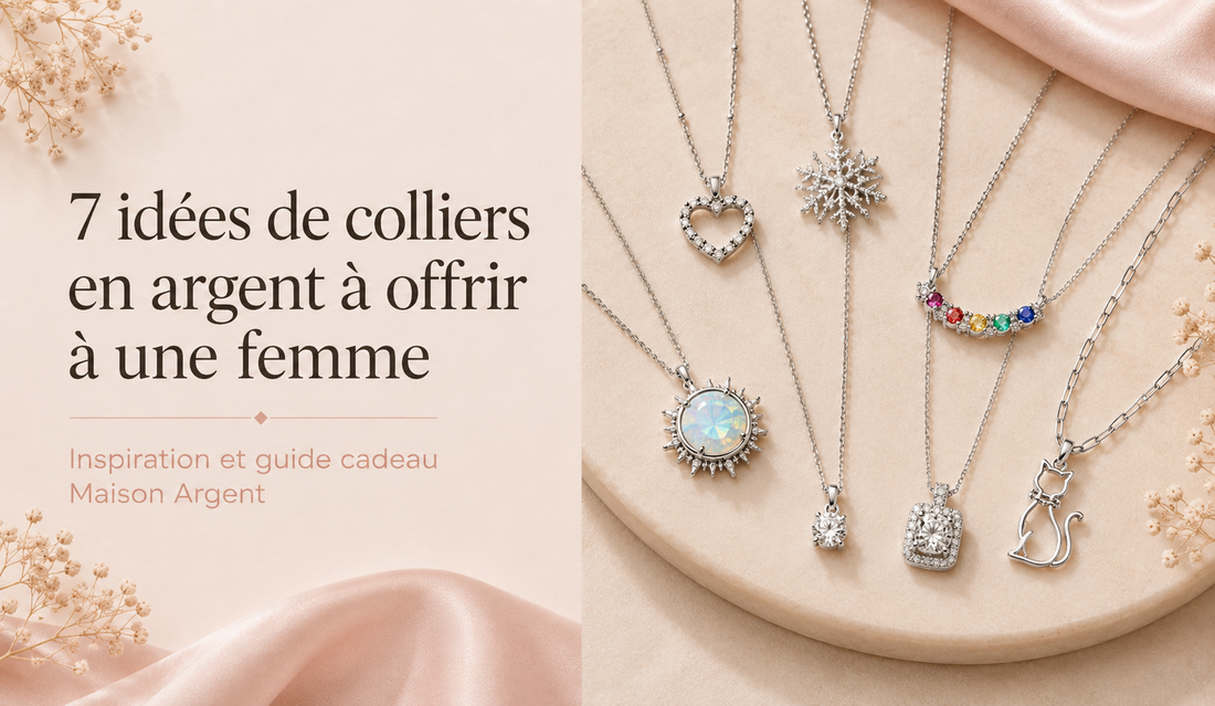 7 idées de colliers en argent à offrir à une femme