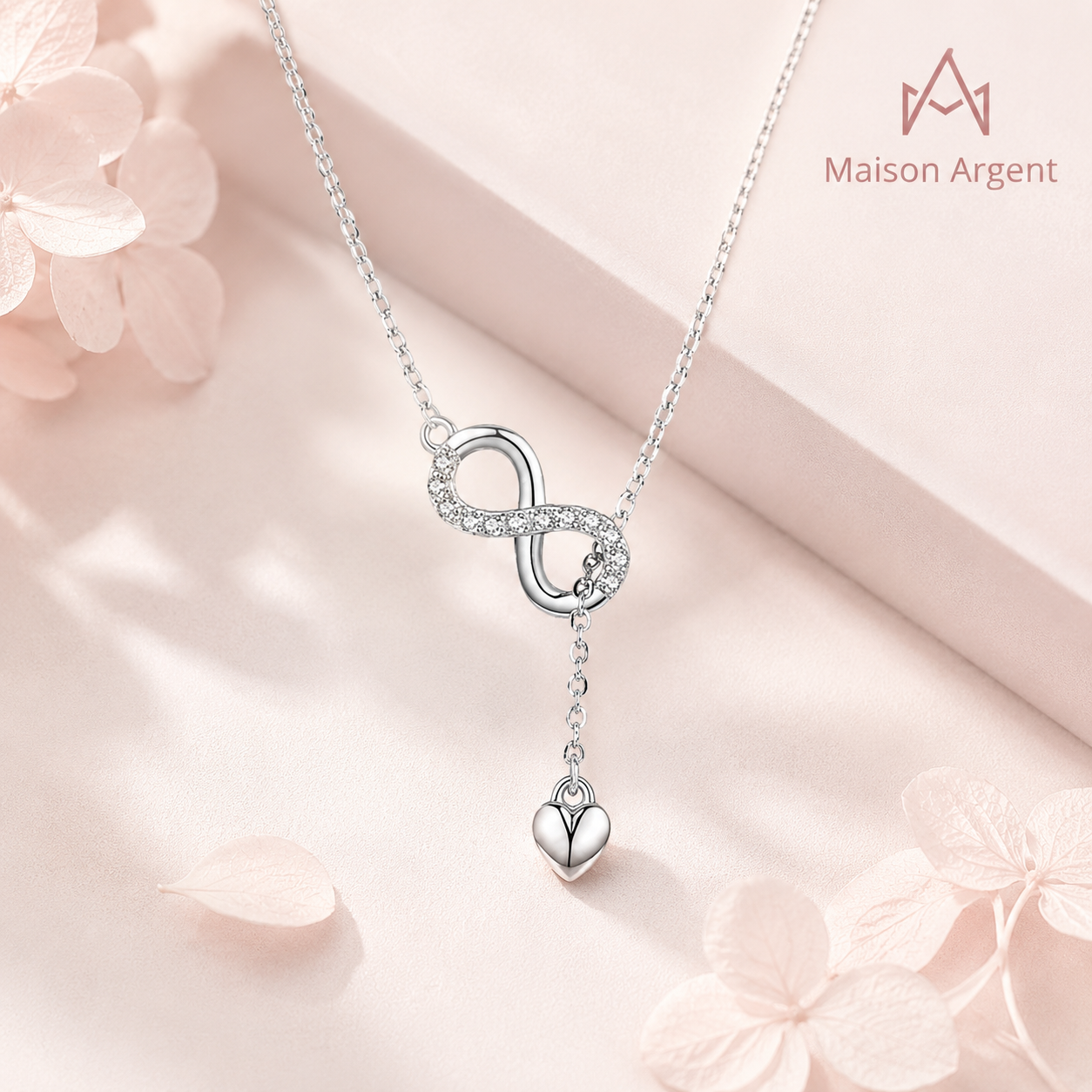 Collier Cœur Argent 925 Authentique - Bijou Romantique Femme