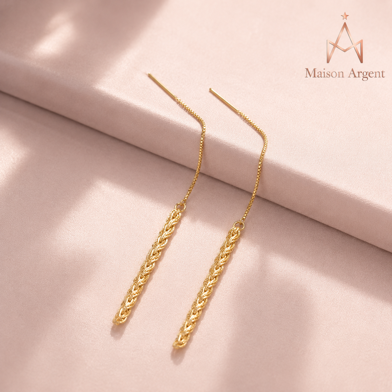 Boucles d'oreilles pendantes en argent 925 pour femme - Design phénix simple