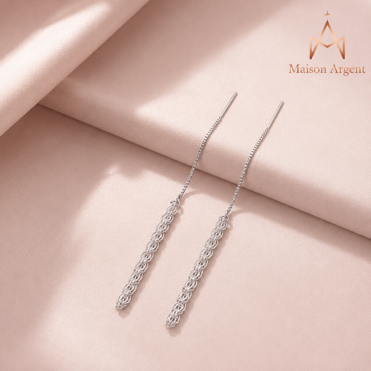 Boucles d'oreilles pendantes en argent 925 pour femme - Design phénix simple
