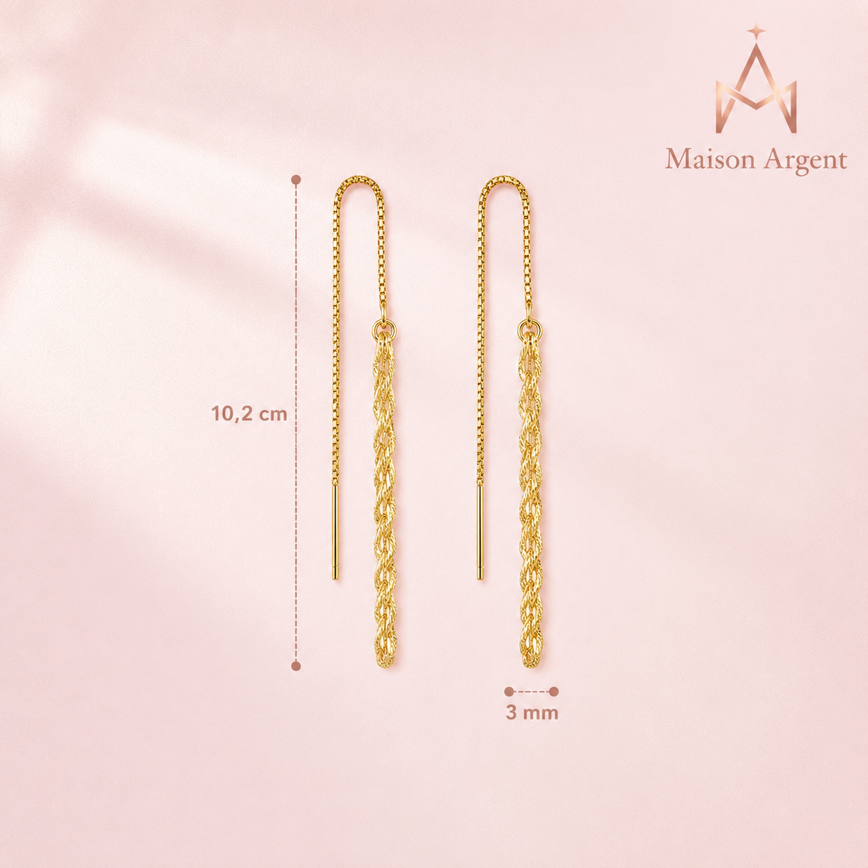 Boucles d'oreilles pendantes en argent 925 pour femme - Design phénix simple