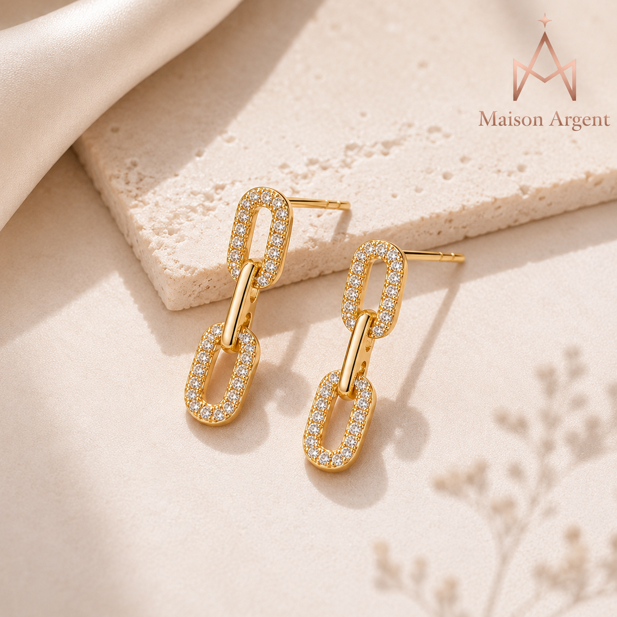 boucles d'oreilles pendantes