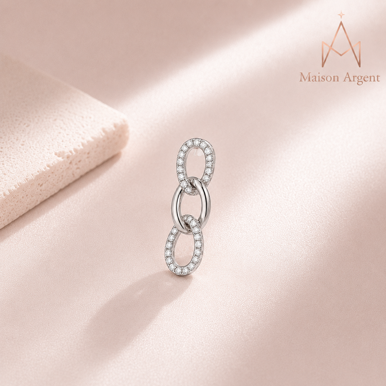 Boucles d'oreilles pendantes en moissanite D VVS1 pour femme - Argent 925