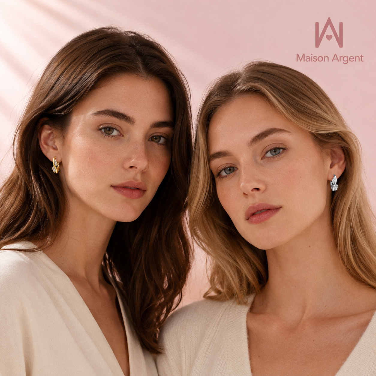 Boucles d'Oreilles Créoles en Argent 925 avec Moissanite D-VVS1 - Bijoux Fins pour Femme