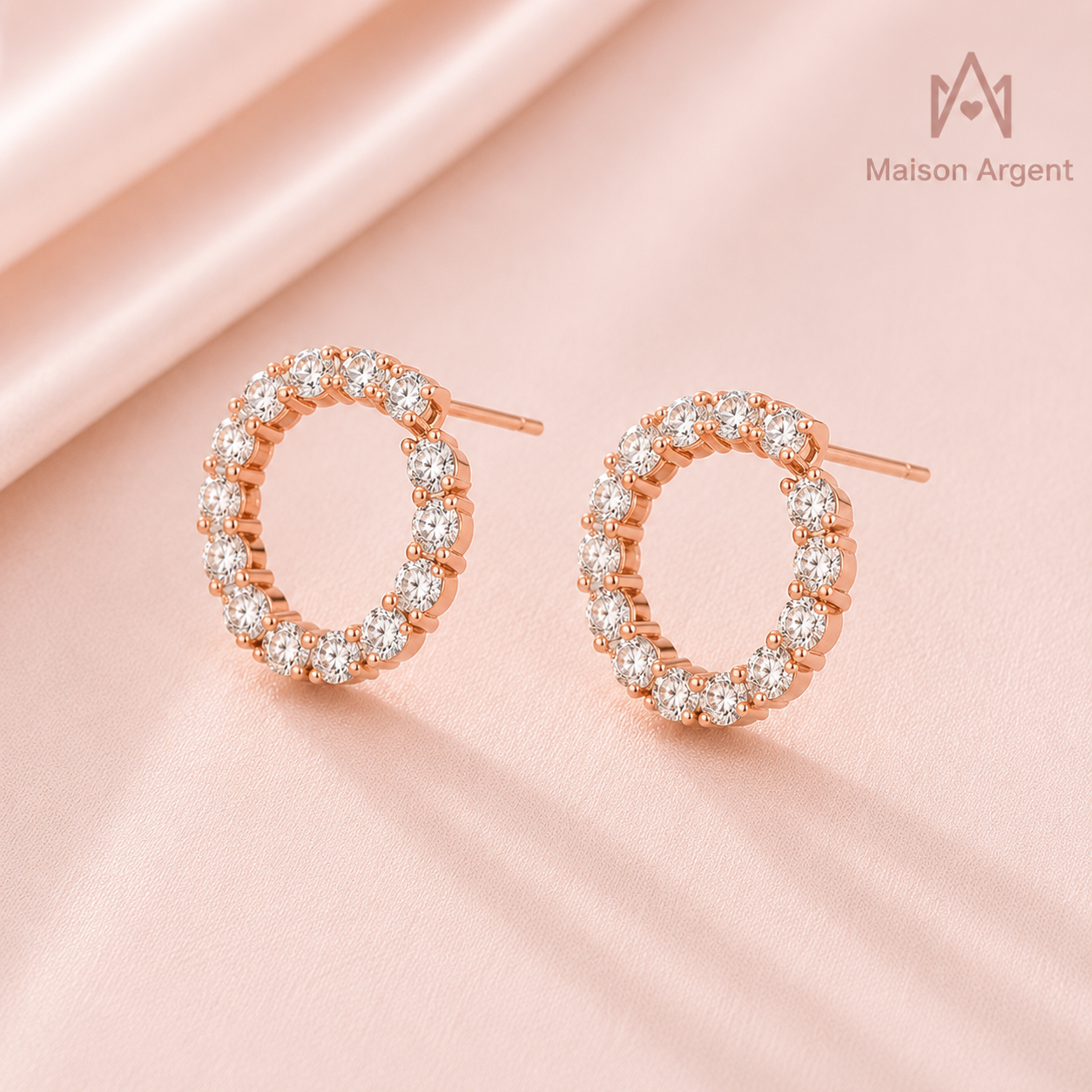 Boucles d'oreilles Créoles Moissanite Argent 925 pour Femme - Bijou Fin, Test Diamant Réussi