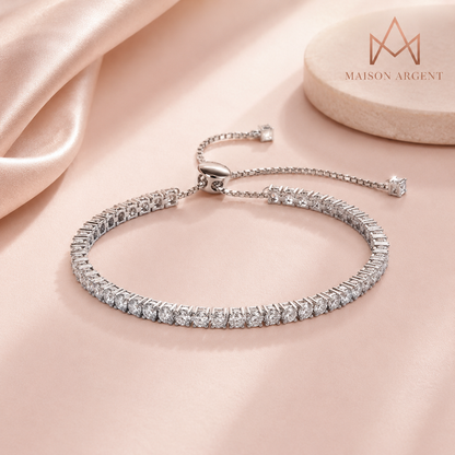 Bracelet Orsa Jewels en Argent Sterling 925 pour Femme - Moissanite VVS Couleur D