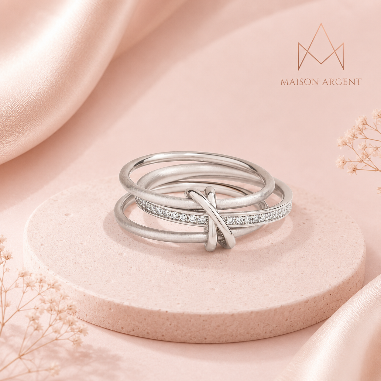 Bague Moissanite DVVl's en Argent Sterling S925 - Bijou de Fiançailles Hypoallergénique