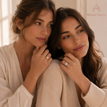 Bague de mariage en moissanite pour femme, argent S925, coupe ronde, motif floral, luxe